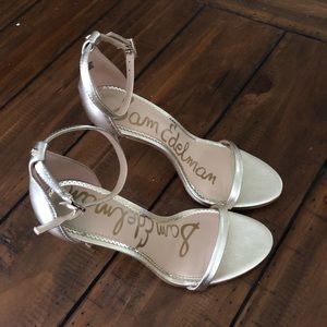 Sam Edelman Ariella Strappy Sandals Metallic Gold!